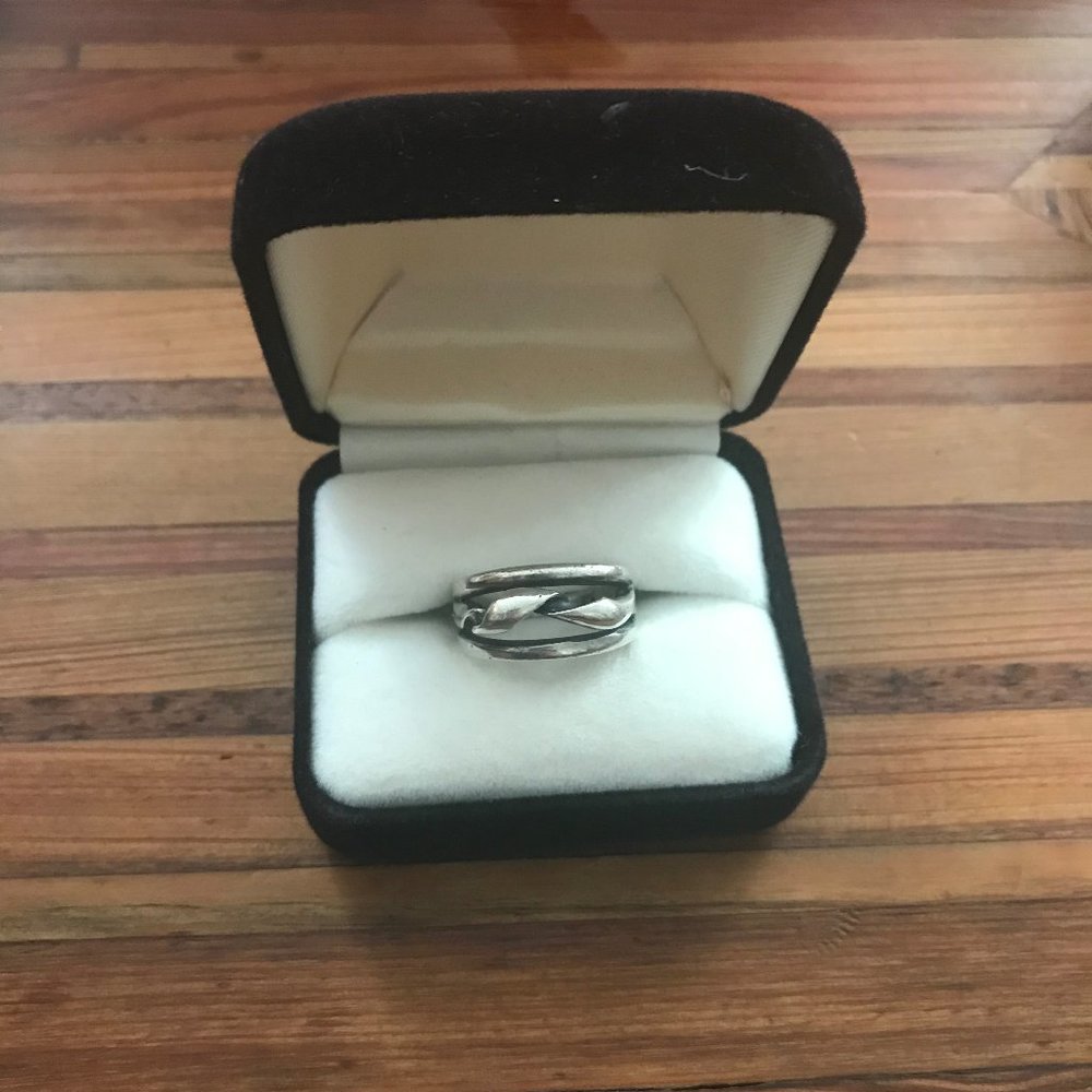 Sterling Silver Twist RIng